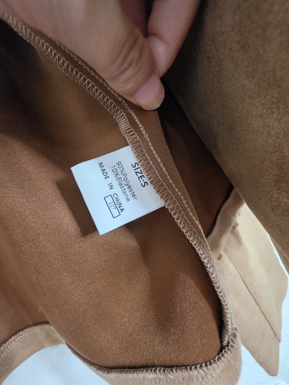 Womens Faux Suede Fringe Cropped Jacket Tan Brown Western Cowgirl Small - Picture 2 of 14